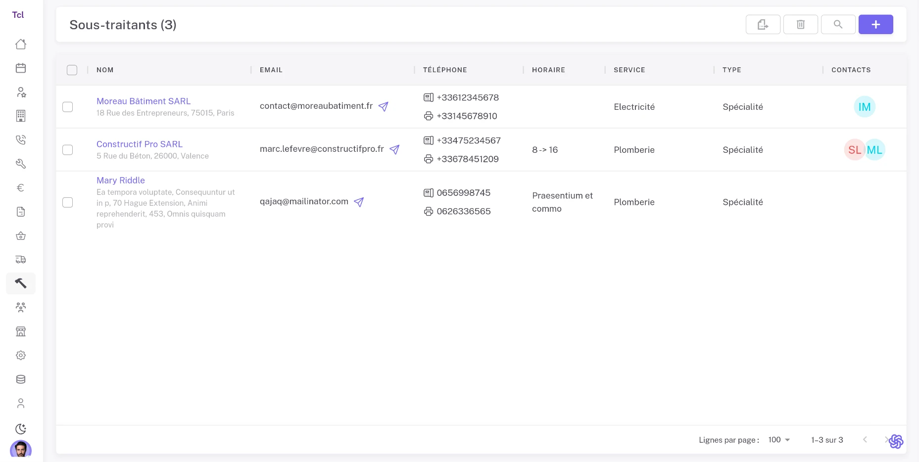 Suivi de projets et affectations