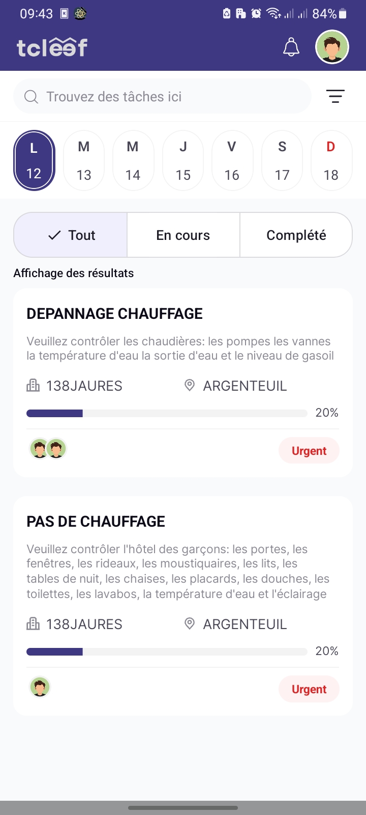 Réception des missions en temps réel
