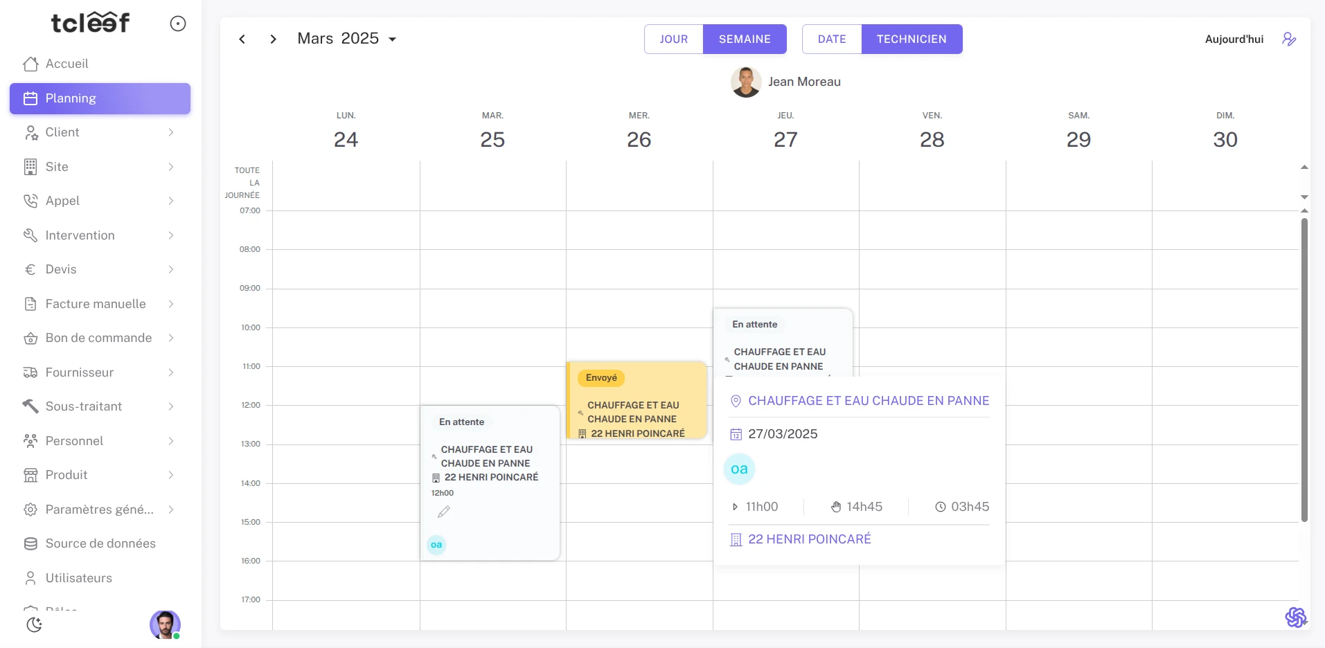 Création et gestion des tâches en direct