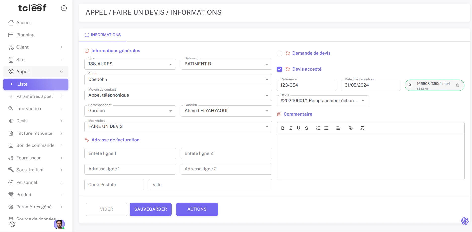 Enregistrement complet des appels